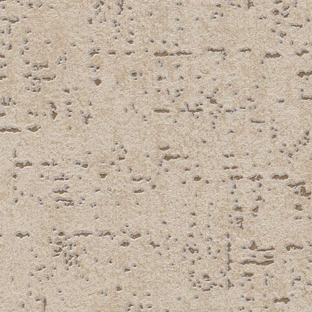 Tapetes ar ģipša struktūru bēšā toņos AS 379042 AS Creation