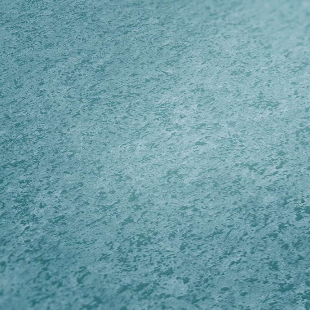 Tapetes ar apmetuma izskatu un matētu virsmu tirkīzā krāsā AS 379133 AS Creation