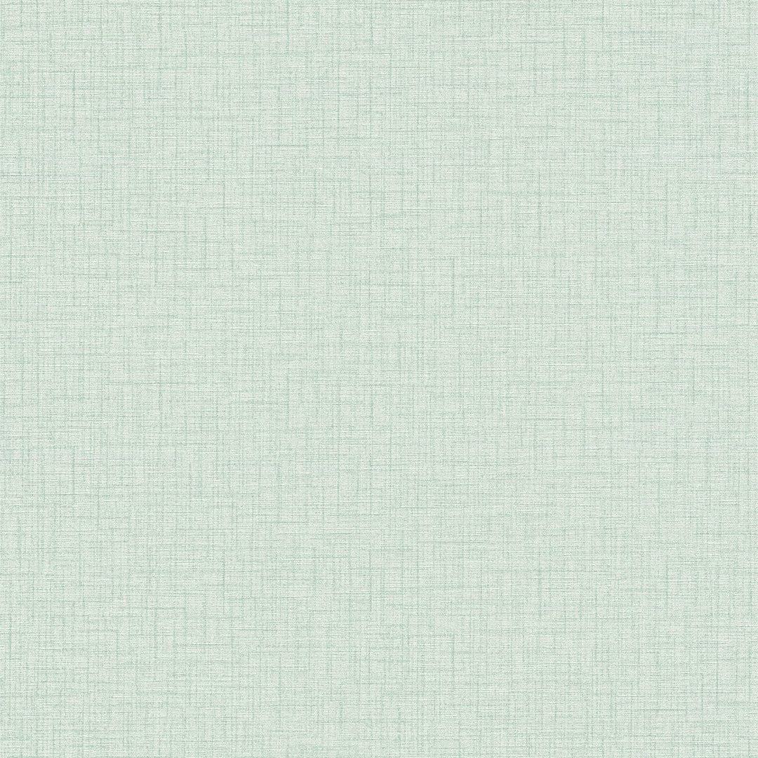 Piparmētru zaļas tapetes ar lina faktūru AS 379537 AS Creation