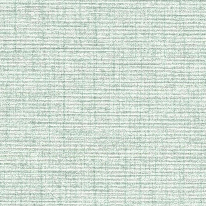 Piparmētru zaļas tapetes ar lina faktūru AS 379537 AS Creation