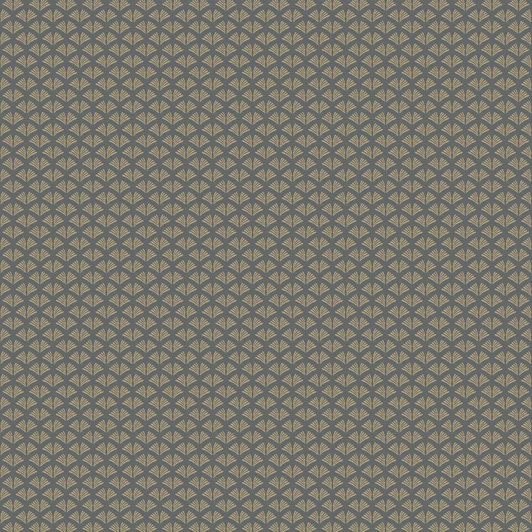 Modernas tapetes ar metāliski zelta rakstu uz melna pamata AS 379583 Tapetenshop.lv