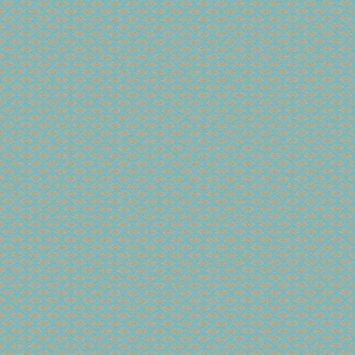 Dizaina tapetes  ar zelta retro rakstu - zils, zaļš AS 379584 Tapetenshop.lv