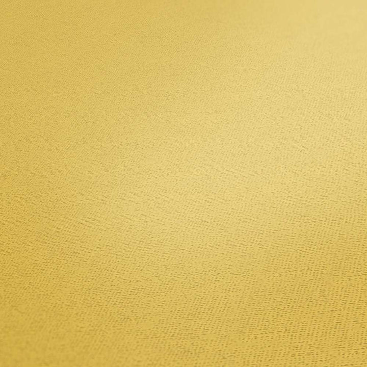 Matētas tapetes ar tekstila struktūru dzeltenā krāsā AS 379867 Tapetenshop.lv