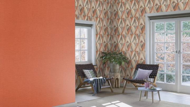 Tapetes ar Āfrikas motīviem, sarkanā un bēšā krāsā, 2537024 RASCH