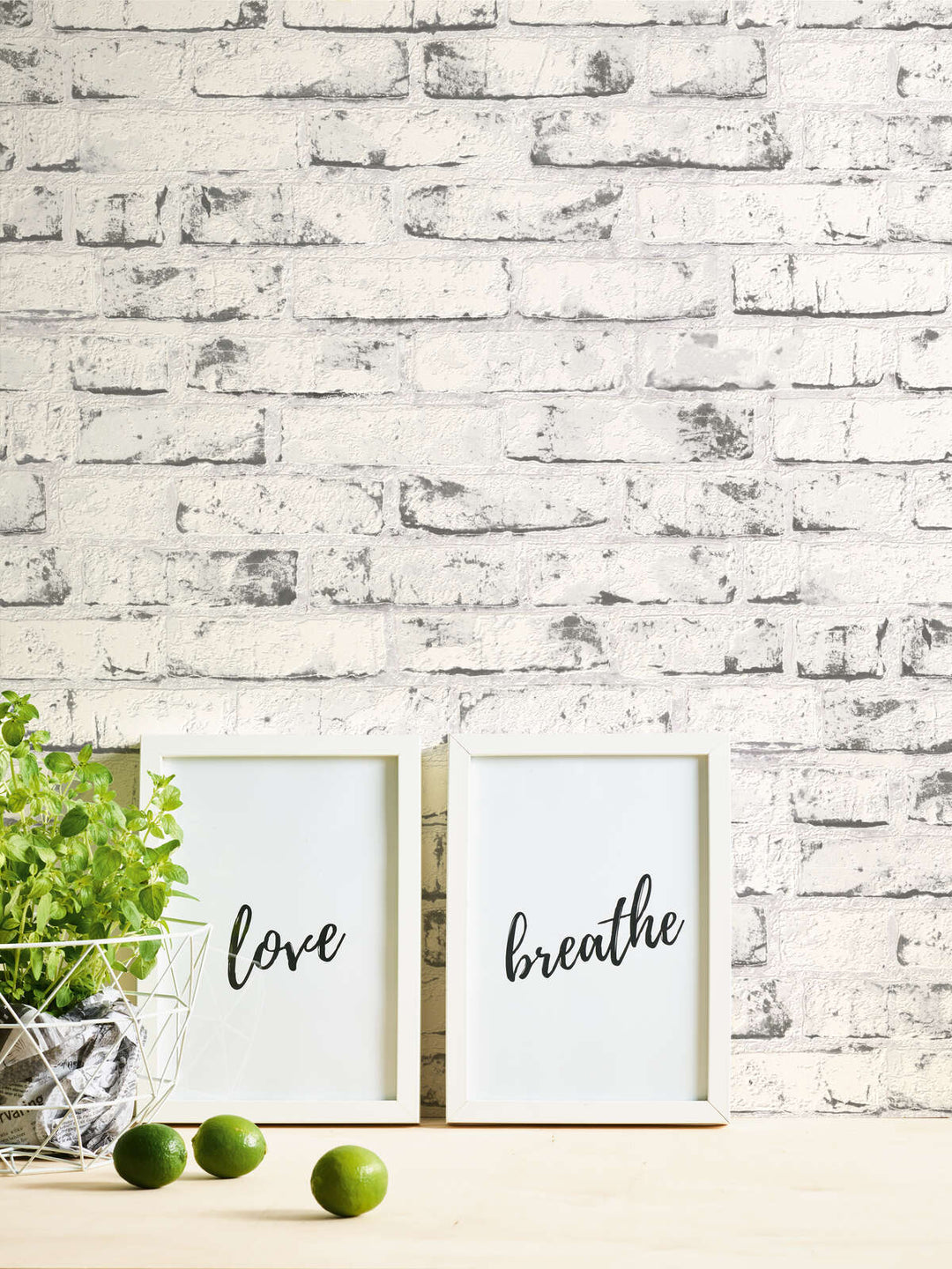 Tapetes ar akmens izskatu, ķieģeļu motīvu un 3D efektu, pelēkā, 907837 AS Creation