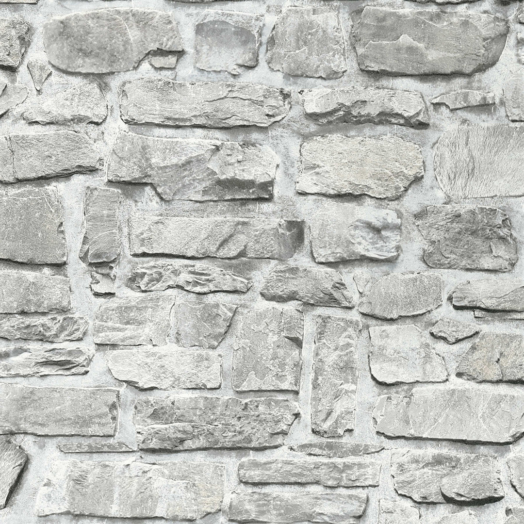 Tapetes ar akmens rakstu, AS Creation, pelēkā krāsā - 1306265 AS Creation