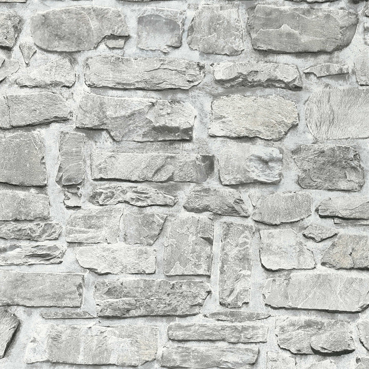 Tapetes ar akmens rakstu, AS Creation, pelēkā krāsā - 1306265 AS Creation