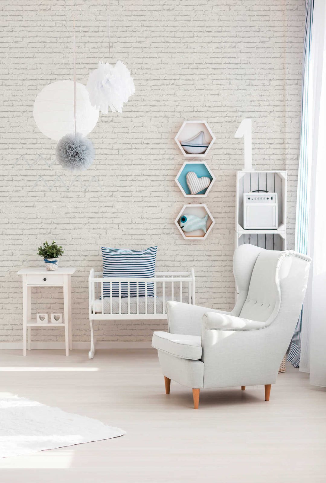 Tapetes ar akmens rakstu gaiši pelēkā krāsā, matētas - 1237670 AS Creation