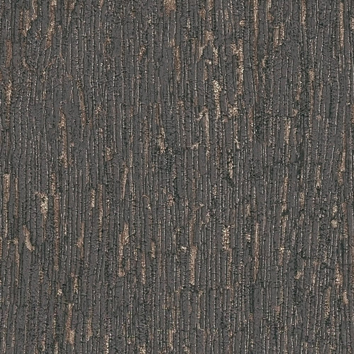 Tapetes ar apmetuma izskatu melnā krāsā ar zelta elementiem, 395626 AS Creation