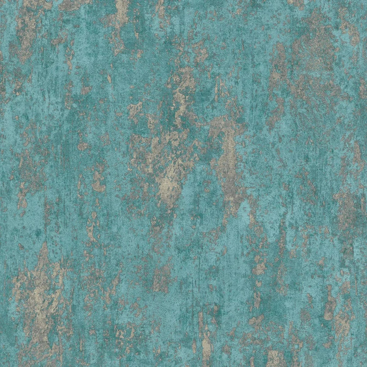 Tirkīza un zelta tapetes ar apmetuma spīdumu greznai sienu apdarei   Tapetenshop.lv