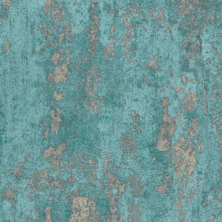 Tirkīza un zelta tapetes ar apmetuma spīdumu greznai sienu apdarei   Tapetenshop.lv