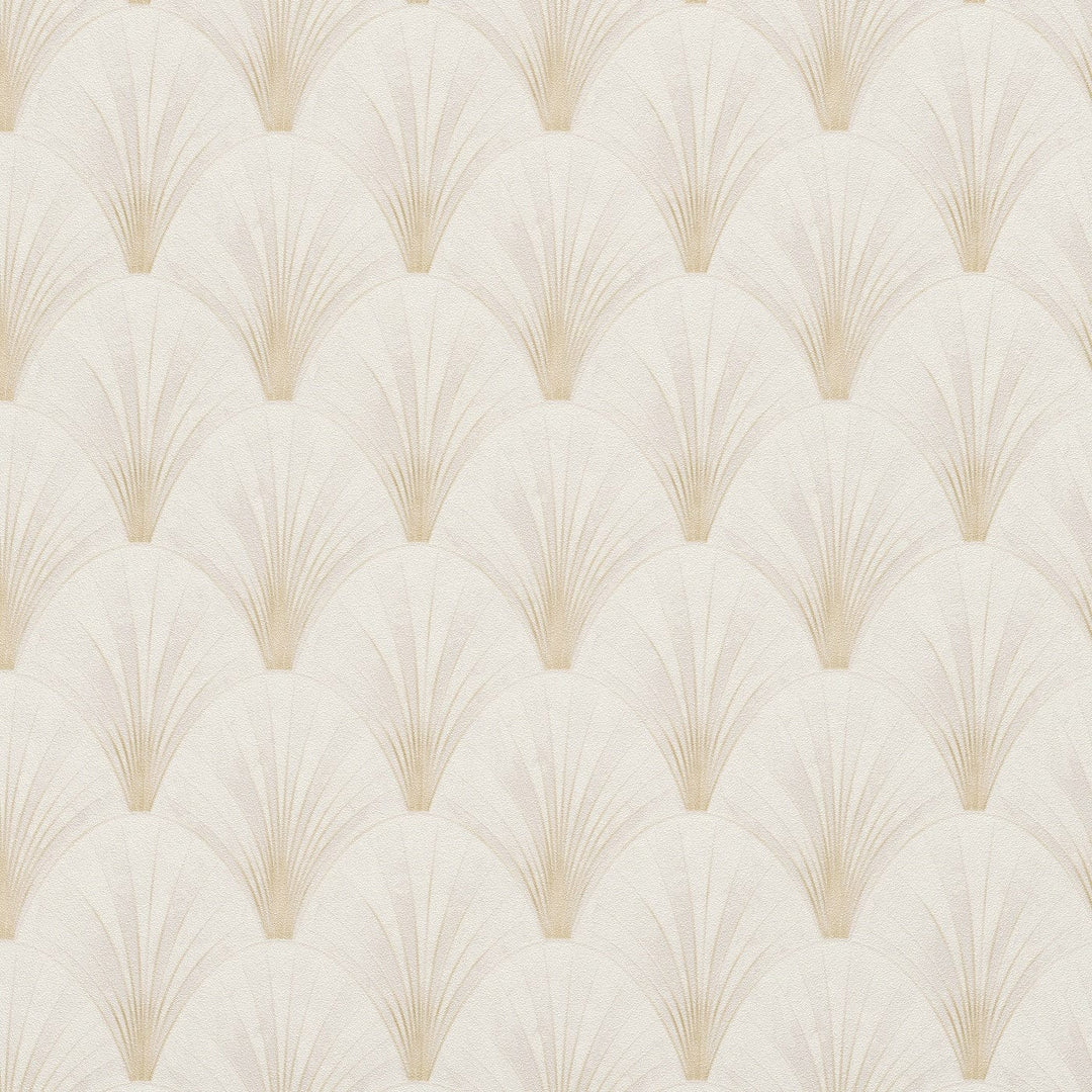 Tapetes ar ArtDeco ornamentu siltos toņos, 3771172 Tapetenshop.lv