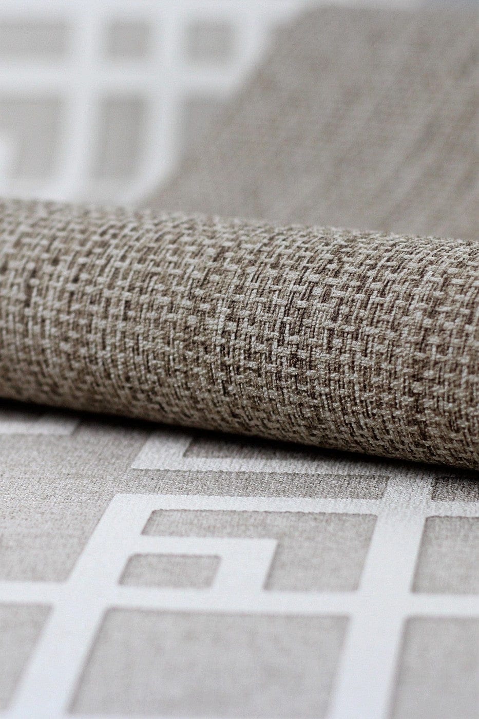 Tapetes ar auduma faktūru brūnā krāsā - RASCH 1434552 RASCH