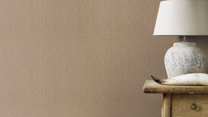 Tapetes ar auduma faktūru brūnā krāsā - RASCH 1434552 RASCH