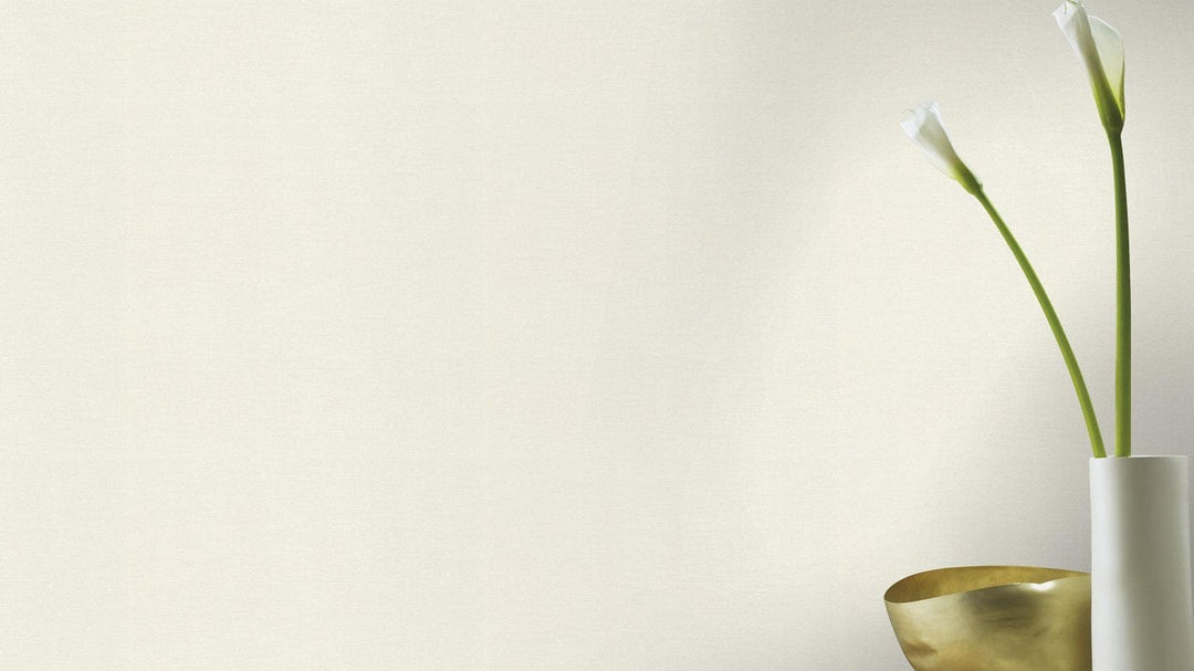 Tapetes ar auduma matētu faktūru baltā krāsā - RASCH 1435271 RASCH