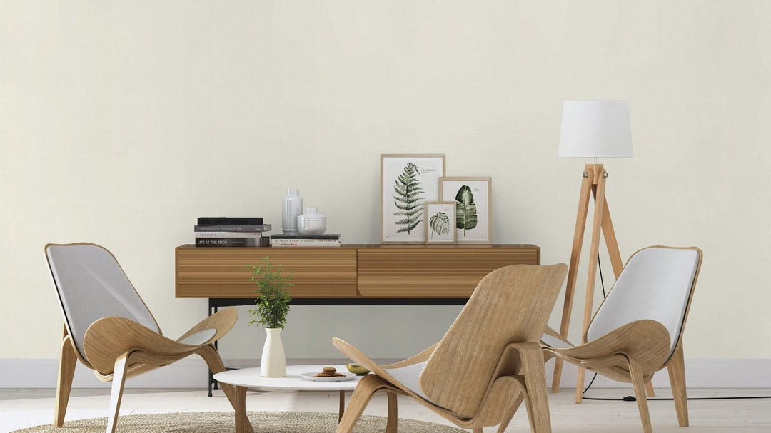 Tapetes ar auduma matētu faktūru baltā krāsā - RASCH 1435271 RASCH