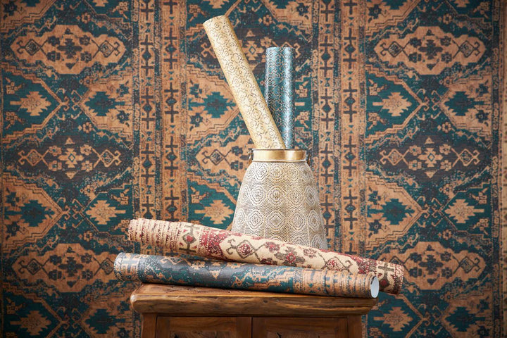 Tapetes ar austrumu dekoru sarkanā krāsā AS Creation 37868-1 AS Creation