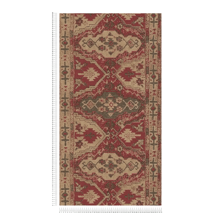 Tapetes ar austrumu dekoru sarkanā krāsā AS Creation 37868-1 AS Creation