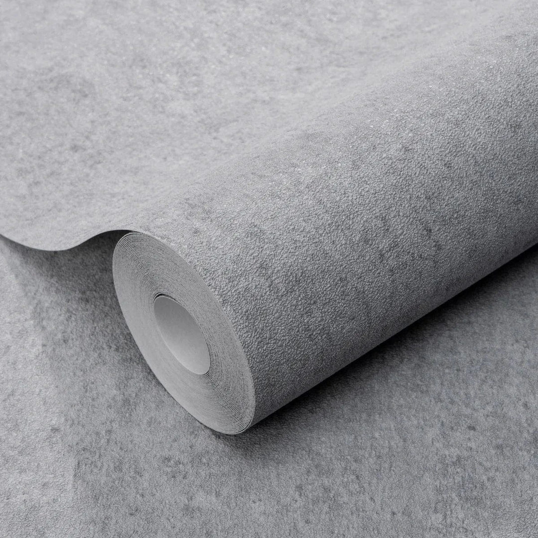 Pelēkas matētas tapetes ar apmetuma faktūru – iedvesmai un pārmainām Erismann