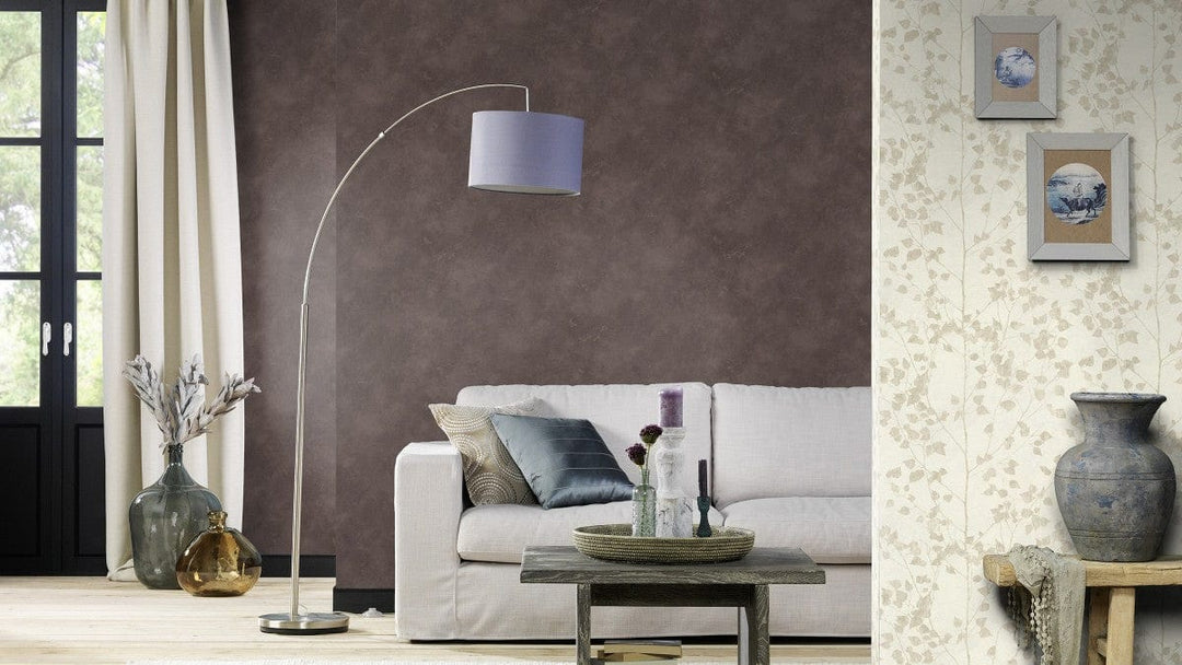 Tapetes ar dekoratīva apmetuma rakstu melnā krāsā - RASCH 1456215 RASCH