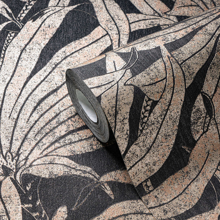 Tapetes ar elegantu rakstu un džungļu ziedu dizainu, AS 395011 AS Creation