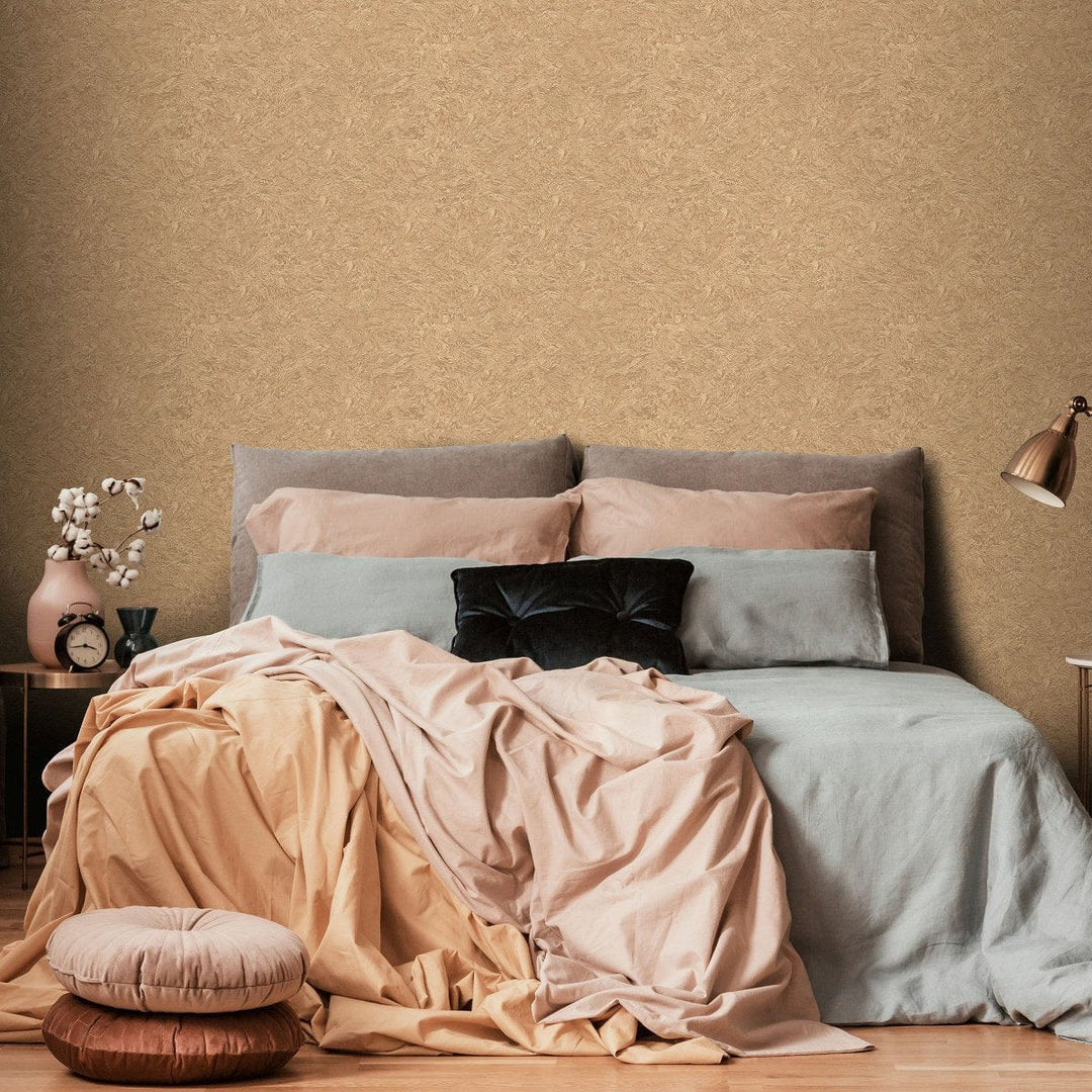 Tapetes ar izsmalcinātu abstrakta rakstu zeltā krāsā - 1033030 Erismann