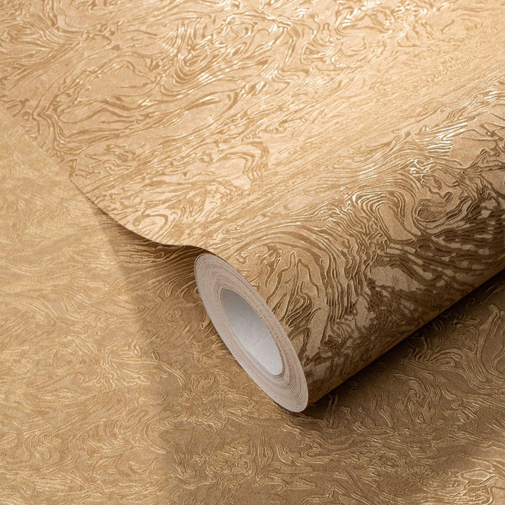 Tapetes ar izsmalcinātu abstrakta rakstu zeltā krāsā - 1033030 Erismann