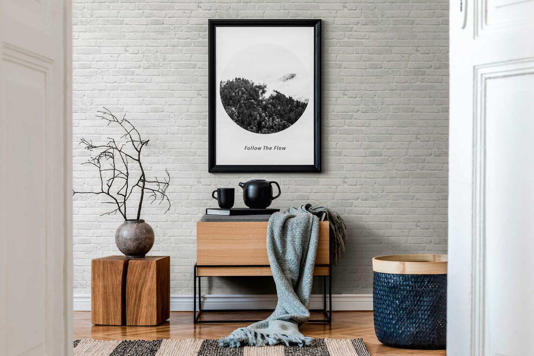 Tapetes ar ķieģeļa sienas rakstu pelēkā krāsā - AS 3461360 AS Creation