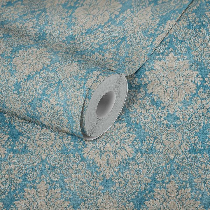 Tapetes ar klasisko rakstu AS Creation 33607-5 zilas AS Creation