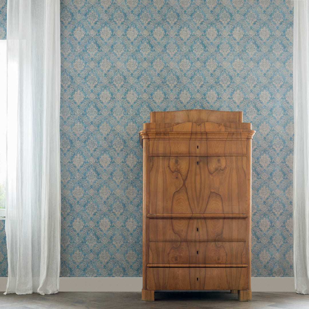 Tapetes ar klasisko rakstu AS Creation 33607-5 zilas AS Creation