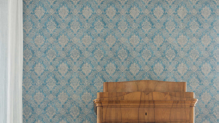 Tapetes ar klasisko rakstu AS Creation 33607-5 zilas AS Creation