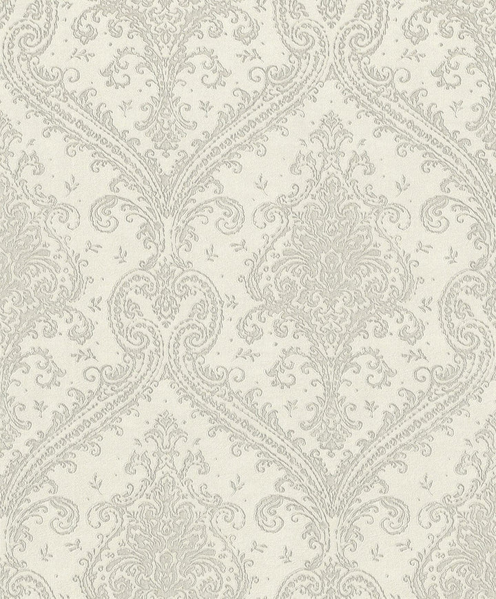Tapetes ar klasisku ornamentu gaiši pelēkā krāsā - RASCH 1465245 RASCH