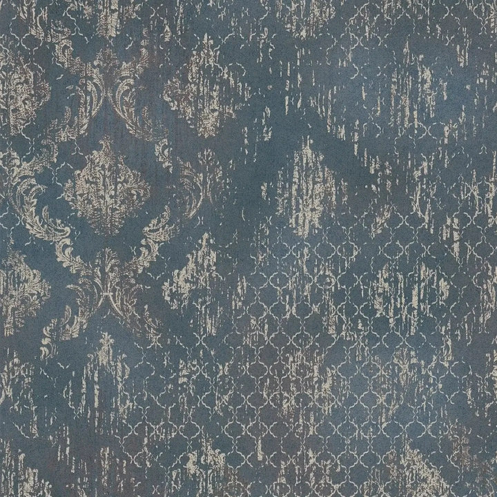 Tapetes ar ornamentu un mirdzošiem akcentiem - melnā, zeltā - 786724 AS Creation