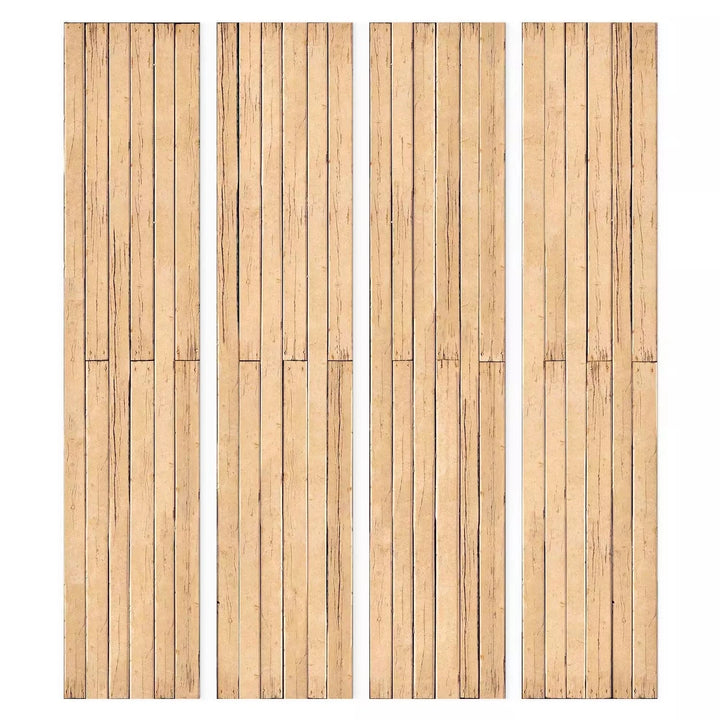 Tapetes ar koka dēļiem bēšos toņos, 89066 G ART