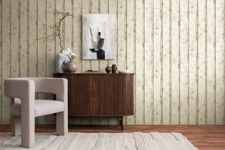 Tapetes ar koka rakstu, krēmkrāsā - 953701 - pasūtīt internetā AS Creation