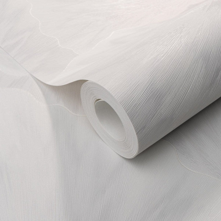 Tapetes ar lapām, balta/krēmkrāsā ar metālisku efektu Erismann
