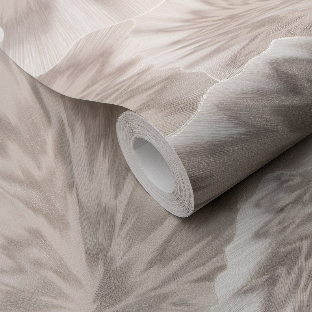 Tapetes ar lapām gaiši brūnā krāsā ar metālisku efektu Erismann