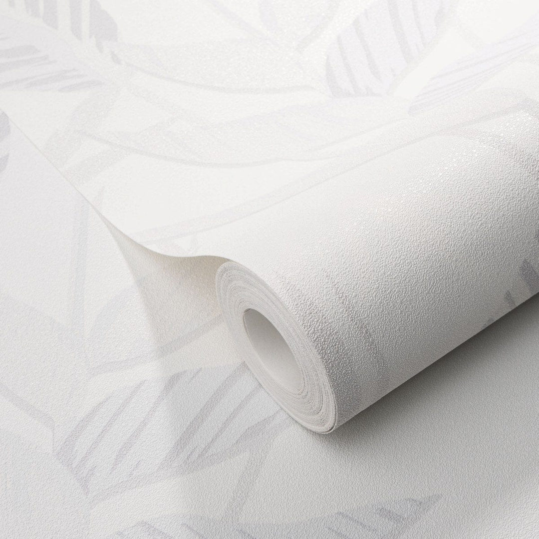 Tapetes ar lielām lapām baltā krāsā - 1033201, Erismann (Vācija) Erismann