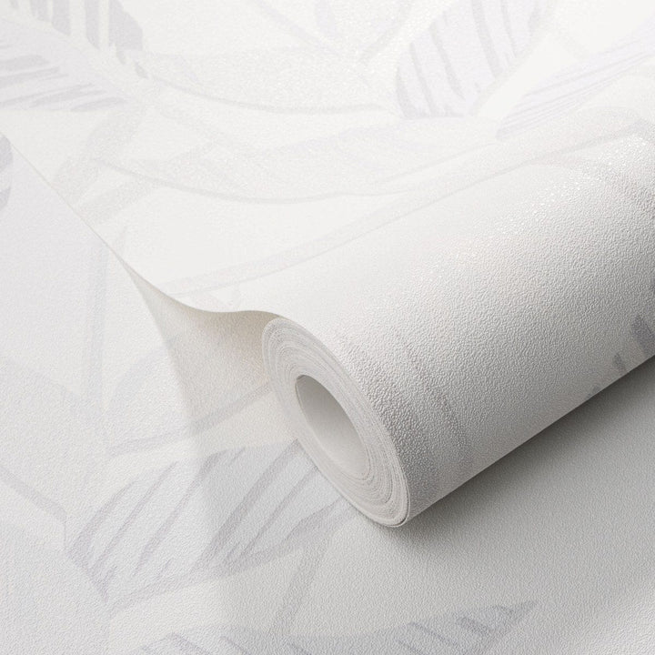 Tapetes ar lielām lapām baltā krāsā - 1033201, Erismann (Vācija) Erismann