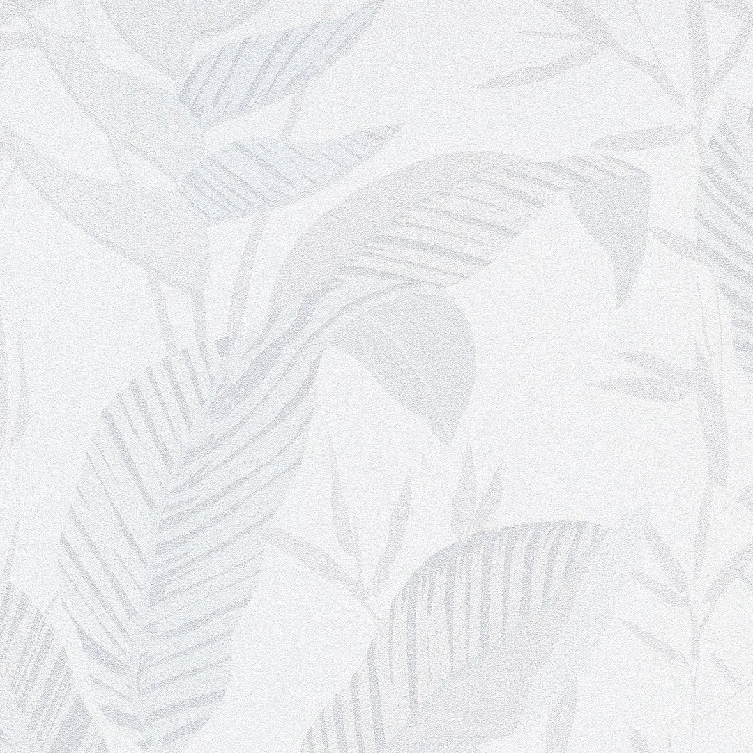 Tapetes ar lielām lapām baltā krāsā - 1033201, Erismann (Vācija) Erismann