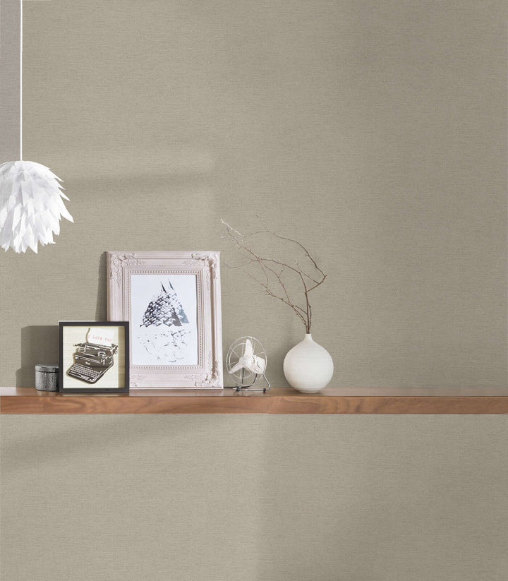 Pelēkas tapetes ar tekstila imitāciju AS Creation 306894 AS Creation