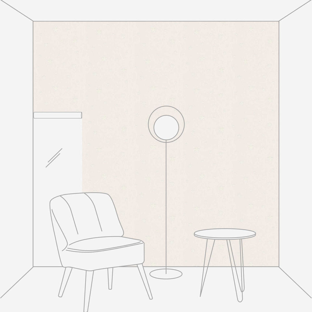 Tapetes ar tumsā spīdošam zvaigznem bēšā krāsā AS Creation 32440-4 AS Creation