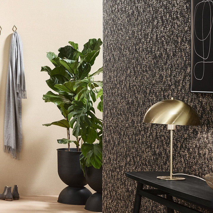 Tapetes ar modernu rakstu zeltā/melnā krāsā - 1033415 Erismann