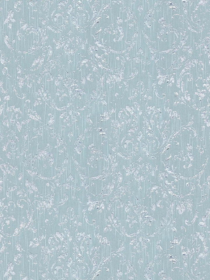 Tapetes ar ornamentu ar metālisku efektu, zilā, zelta  306605 AS Creation