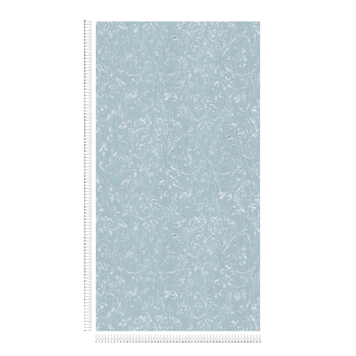 Tapetes ar ornamentu ar metālisku efektu, zilā, zelta  306605 AS Creation