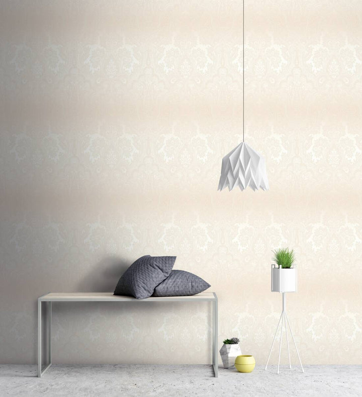 Tapetes ar ornamentu boho stilā krēmkrāsā - 1364012 AS Creation