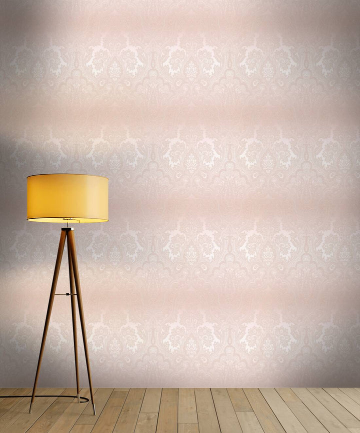 Tapetes ar ornamentu boho stilā rozā krāsā -1364013 AS Creation