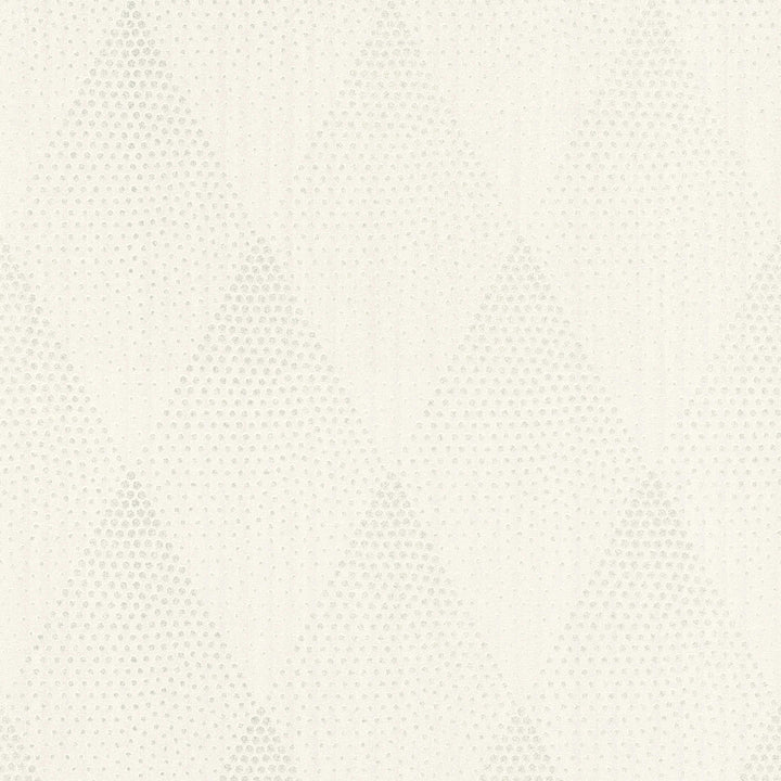 Tapetes ar punktveida retro stilā ar mirdzuma efektu, balta 374192 AS Creation