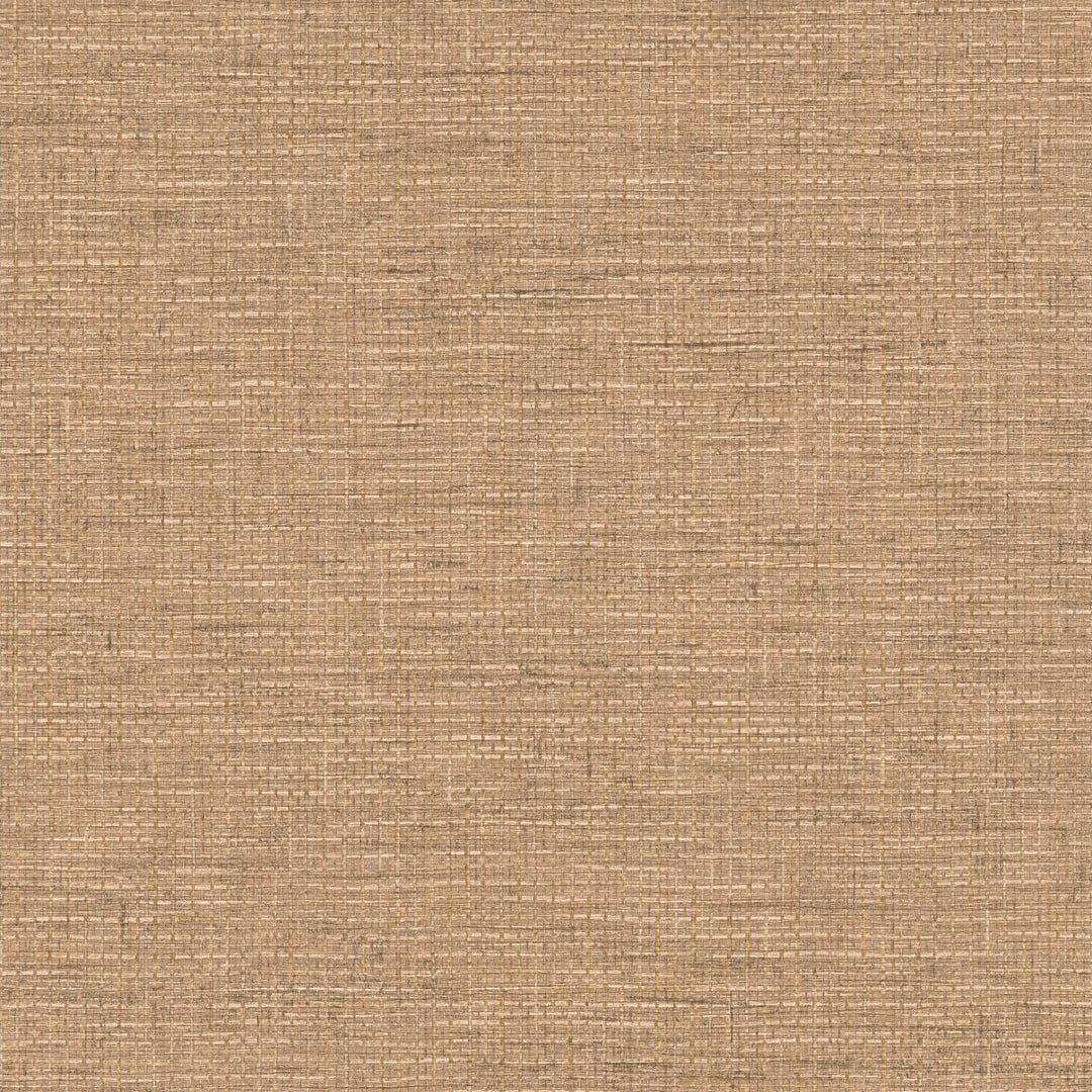 Tapetes ar rafijas un auduma rakstu gaiši brūnā krāsā, 1360375 AS Creation