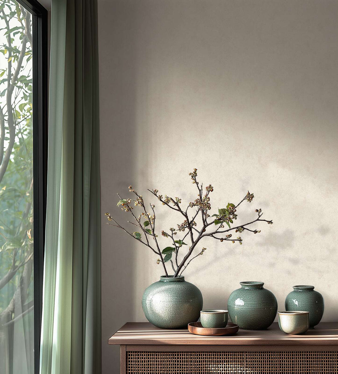 Tapetes ar smalku faktūru krēmkrāsā - elegants dizains, 369247 AS Creation